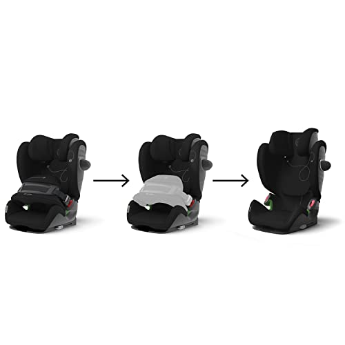 CYBEX Gold Siège Auto Pallas G i-Size, 76 - 150 cm, De 15 Mois à 12 ans Environ (9 à 50 Kg Environ), Moon Black