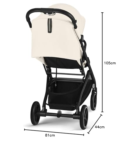 Cybex Beezy BLK B/Canvas White-light beige PU1
