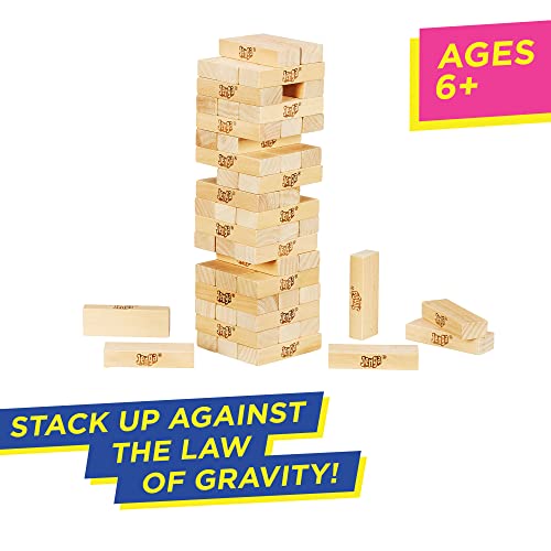 Hasbro Gaming Jenga, Jeu de société en Bois, Jeu de Voyage pour Enfant et familles, Version française, Idées Cadeaux d'anniversaire, À partir de 6 Ans