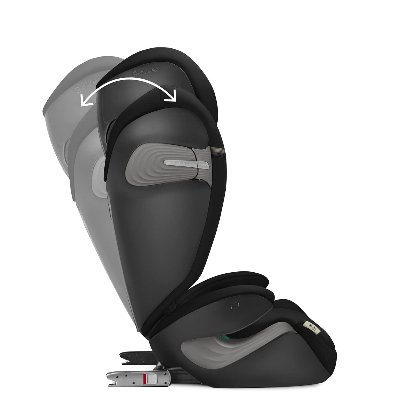CYBEX Gold Siège Auto Solution S2 i-Fix, Pour les Voitures Avec et Sans ISOFIX, 100 - 150 cm, De 3 à 12 ans Environ (15 - 50 Kg), Moon Black