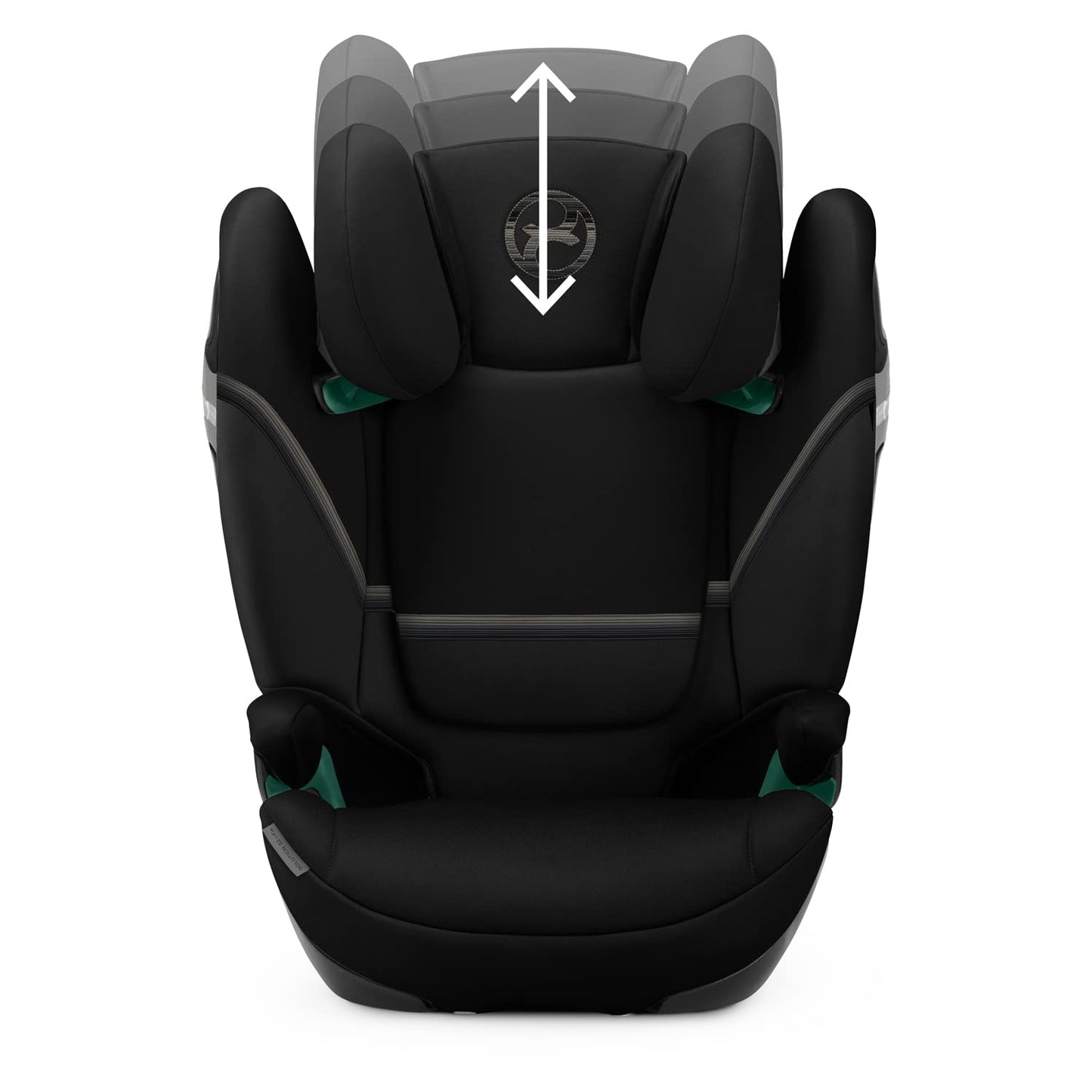 CYBEX Gold Siège Auto Solution S2 i-Fix, Pour les Voitures Avec et Sans ISOFIX, 100 - 150 cm, De 3 à 12 ans Environ (15 - 50 Kg), Moon Black