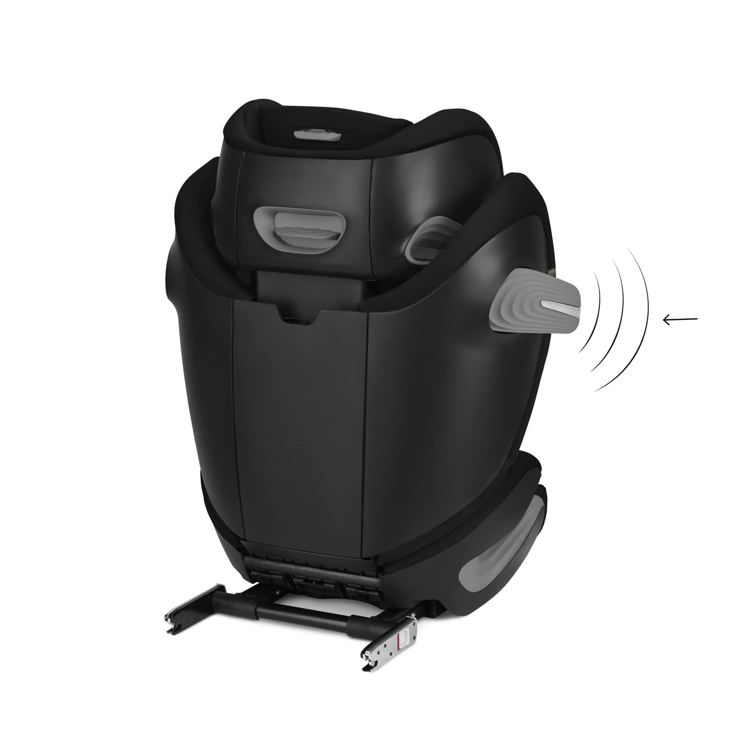 CYBEX Gold Siège Auto Solution S2 i-Fix, Pour les Voitures Avec et Sans ISOFIX, 100 - 150 cm, De 3 à 12 ans Environ (15 - 50 Kg), Moon Black