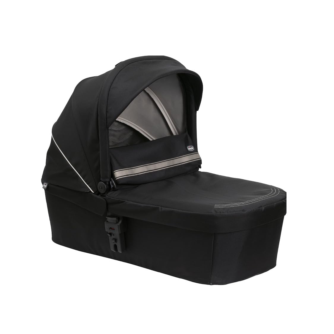 Chicco Trio Seety, Trio 3en1 avec Poussette, Nacelle et Siège Auto pour Bébé 40-80 cm, Comprenant la Poussette Seety avec Châssis Ultraléger, Système Modulaire Léger et Compact, 0 Mois - 4 Ans