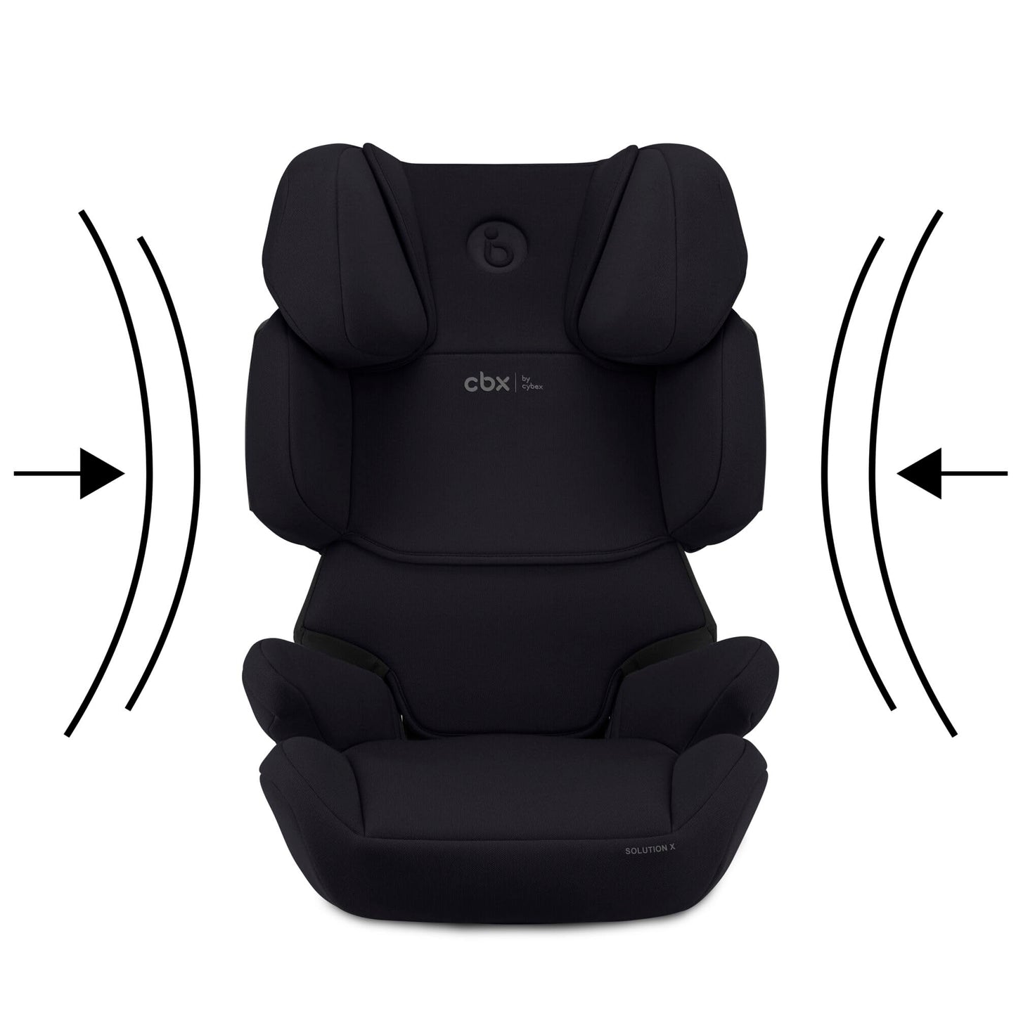 CBX by CYBEX Siège-Auto pour Enfants Solution X i-Fix, pour les voitures avec et sans ISOFIX, De 3 à 12 ans env. (100 - 150 cm), de 15 à 50 kg env., Pure Black