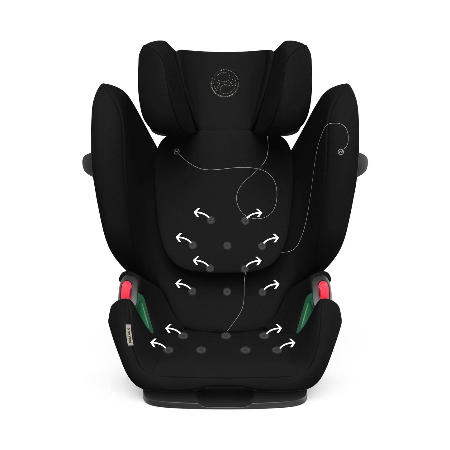 CYBEX Gold Siège Auto Pallas G i-Size, 76 - 150 cm, De 15 Mois à 12 ans Environ (9 à 50 Kg Environ), Moon Black