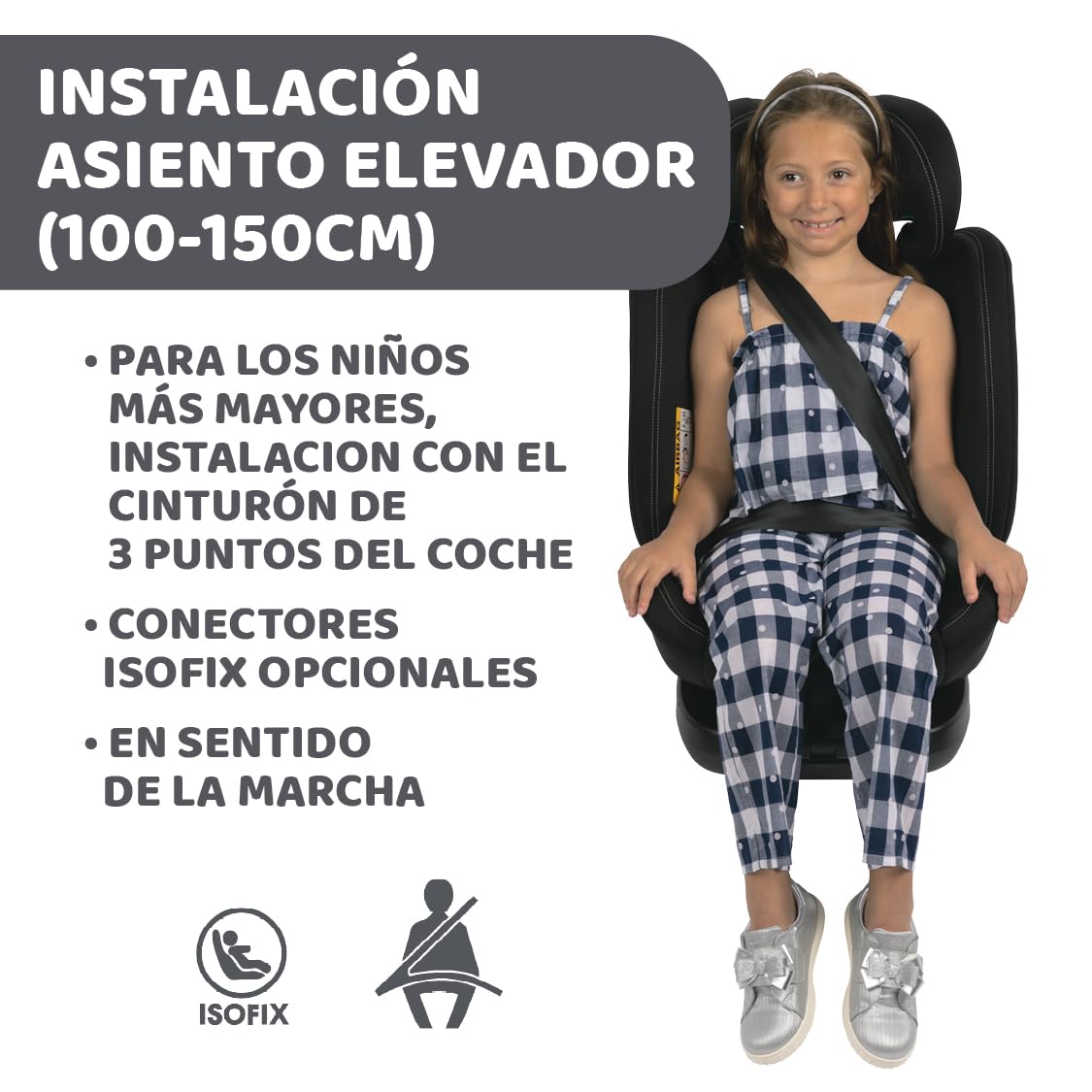 Chicco UnicoEvoI-Size, Siège Auto 0-36 Kg, homologué ECE R129/03, Isofix 360° pivotant et inclinable, Groupe 0+/1/2/3 De 0 à 12 ans, Black