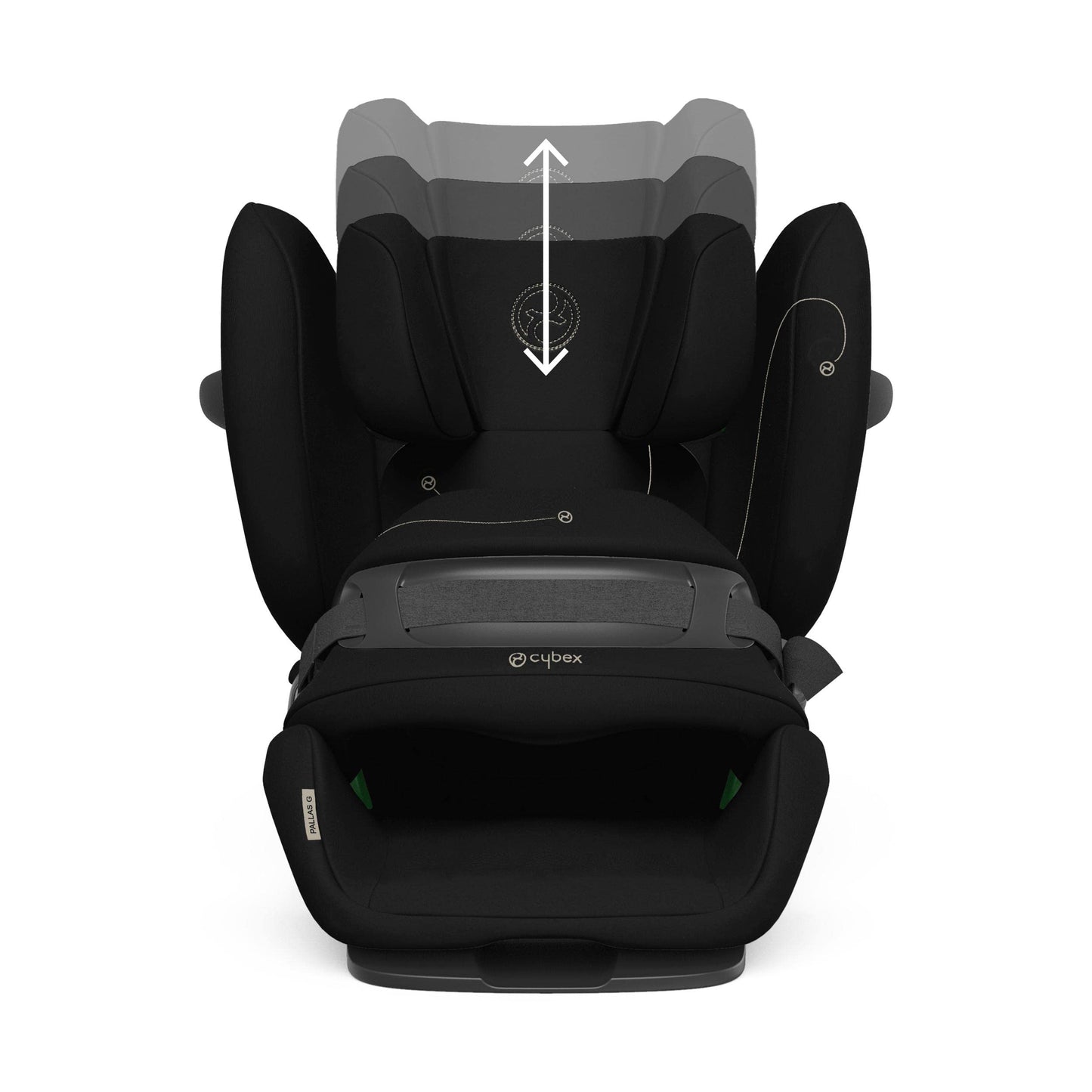 CYBEX Gold Siège Auto Pallas G i-Size, 76 - 150 cm, De 15 Mois à 12 ans Environ (9 à 50 Kg Environ), Moon Black