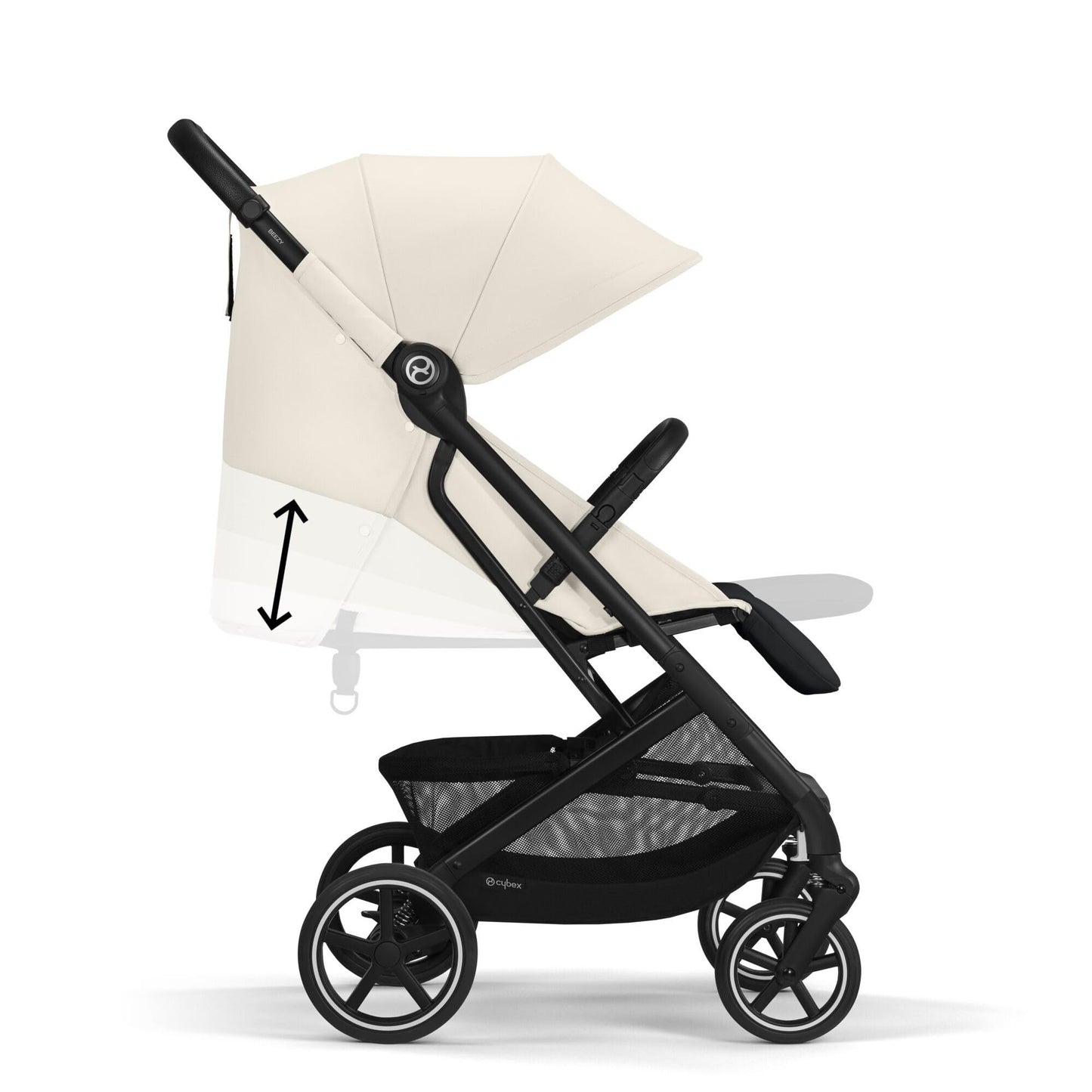 Cybex Beezy BLK B/Canvas White-light beige PU1