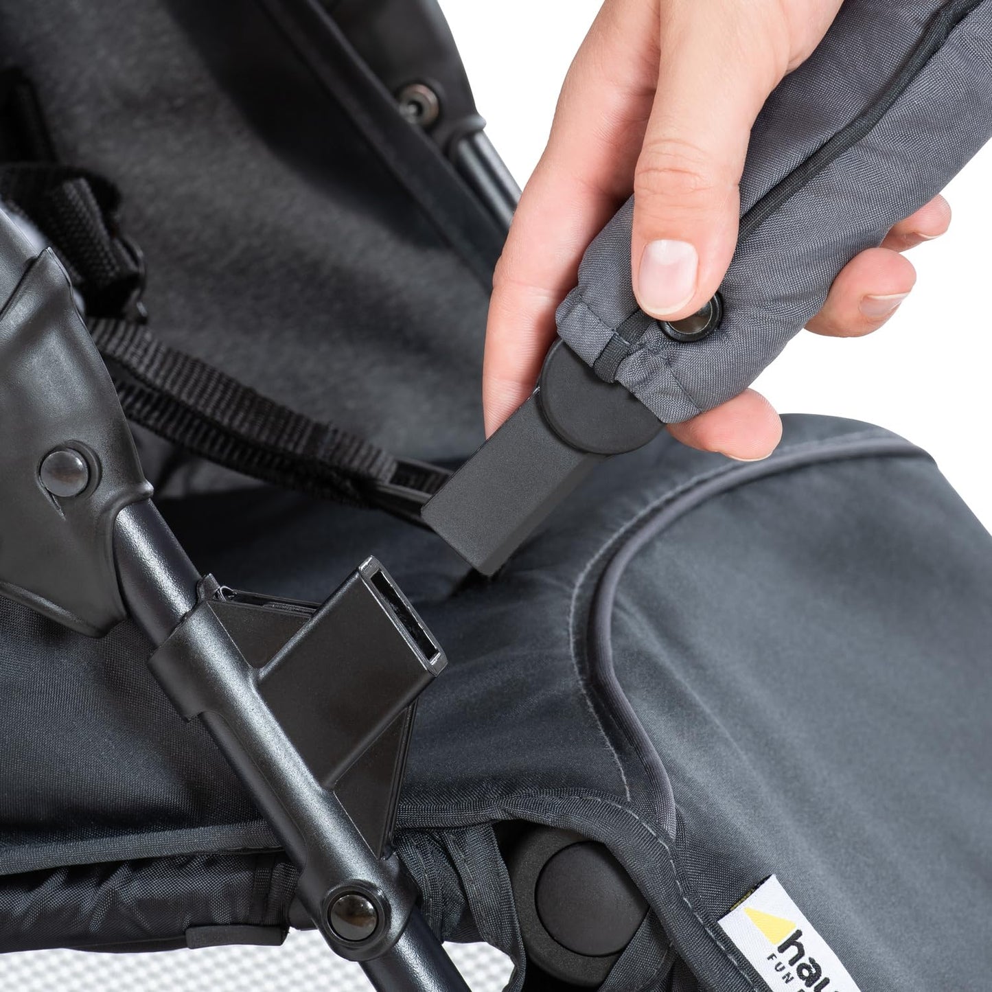 hauck Poussette Compacte Citadine Sport - Ultra Légère Seulement 5,9 kg, Pliable et Inclinable, Jusqu'à 15 kg, Capote Pare-Soleil, Grand Panier 3 kg, Gris