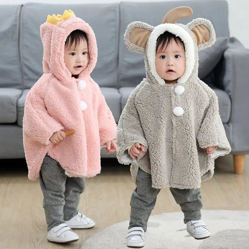 Cape manteau bébé 0-3 ans - Poncho – Douceur et chaleur pour ton bout de chou