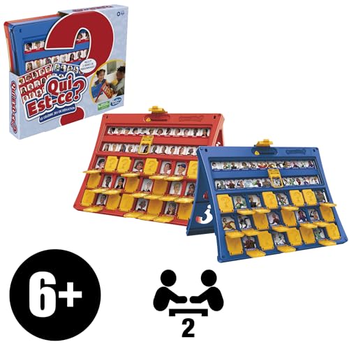 Hasbro Gaming Qui est-ce ? Jeu de Société, Célèbre Activité de Déduction pour Enfants, pour 2 Joueurs, à Partir de 6 Ans
