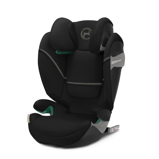 CYBEX Gold Siège Auto Solution S2 i-Fix, Pour les Voitures Avec et Sans ISOFIX, 100 - 150 cm, De 3 à 12 ans Environ (15 - 50 Kg), Moon Black