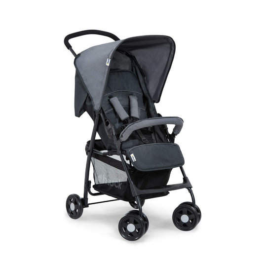 hauck Poussette Compacte Citadine Sport - Ultra Légère Seulement 5,9 kg, Pliable et Inclinable, Jusqu'à 15 kg, Capote Pare-Soleil, Grand Panier 3 kg, Gris