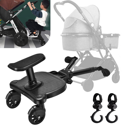 Planches À Roulettes Pour Bébé, Vihir Planche De Poussette À Suspension Intégrale, Adaptée À Différents Styles De Poussettes, Adaptée Aux Enfants De 2 À 5 Ans, Avec Une Charge Maximale De 25 kg