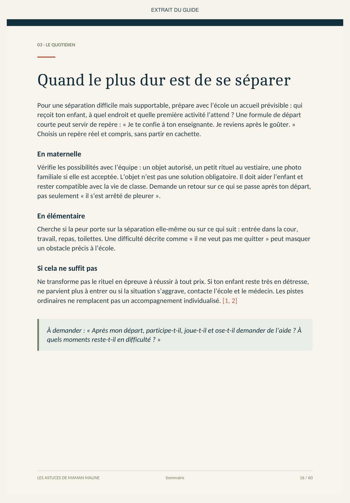 Mon enfant n'aime pas l'école... comment l'aider ? - Guide numérique